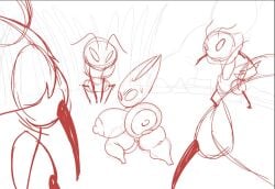 1girls 4boys areolae barefoot breasts completely_nude completely_nude_female female full_body hollow_knight hornet_(hollow_knight) huge_breasts insect_girl insects insects kyle5021 male naked naked_female nipples nude nude_female pussy