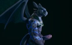 anthro dragon dreamworks erection european_mythology fan_character foreskin fury_(httyd) genitals harness hi_res how_to_train_your_dragon humanoid_genitalia humanoid_penis hybrid_genitalia hybrid_penis knot knotted_humanoid_penis knotted_penis male muscular mythological_creature mythological_scalie mythology night_fury onyx_kull penis scalie see-saw side_view smile solo tail western_dragon wings