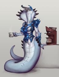 anthro big_breasts breasts female huge_breasts mixnmatt r63 scalie snake_girl thick_thighs viper_king wide_hips xcom_2