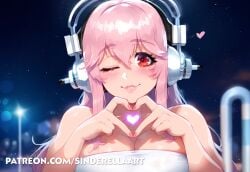 ai_generated big_breasts big_breasts breasts_bigger_than_head busty cleavage commission female huge_breasts large_breasts nitroplus patreon patreon_url patreon_username pawg sinderellaart super_sonico tease teasing teasing_viewer teen teen_girl teenage_girl teenager thick voluptuous voluptuous_female