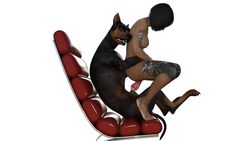 3d bestiality canine driigon female knot piercing short_hair tattoo teenager the_red_chair zoophilia