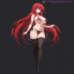 1girls ai_assisted ai_generated big_ass big_breasts blue_eyes curvy curvy_figure female high_school_dxd red_hair rias_gremory thick_ass thick_thighs thighhighs thighs wet wet_body wet_pussy