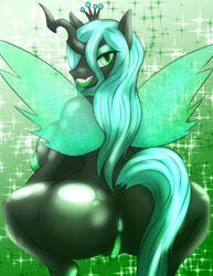 1girls 2020 absurd_res animal_ears anthro anthrofied anus arthropod ass big_ass big_breasts big_butt breasts bubble_ass bubble_butt butt changeling crouching dat_ass equid equine erect_nipples eyebrows eyelashes eyeshadow female female_only friendship_is_magic furry genitals green_eyes green_lipstick hair hi_res horn horse huge_ass huge_breasts huge_butt insect insect_girl insect_wings jsyrin lipstick long_hair looking_at_viewer looking_back milf mother my_little_pony nipples nude parent pussy queen queen_chrysalis_(mlp) smile solo tail thick_thighs vagina wide_hips wings