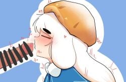 cookie_run cookie_run_kingdom cream_puff_cookie dick female white_hair