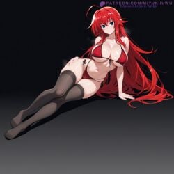 1girls ai_assisted ai_generated big_ass big_breasts blue_eyes curvy curvy_figure female high_school_dxd red_hair rias_gremory thick_ass thick_thighs thighhighs thighs wet wet_body wet_pussy