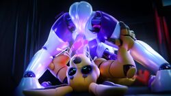 3d_(artwork) 69_position all_fours animatronic anthro ass_up balls bear blender_(artwork) bodily_fluids cum cum_drip cum_in_mouth cum_inside cum_on_penis digital_media_(artwork) dripping duo face_fucking fellatio five_nights_at_freddy's funtime_freddy_(fnafsl) genital_fluids genitals glowing glowing_tongue hand_on_penis hi_res holding_leg humanoid_genitalia humanoid_penis irrumatio lagomorph leporid long_tongue lying lying_on_ground machine male male/male mammal on_back on_ground oral penile penis penis_in_mouth rabbit robot robot_anthro scottgames sex sister_location spring_bonnie_(fnaf) tongue tongue_around_penis vincead vinceafterd watermark