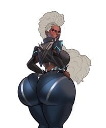 1girls 4k 4k_resolution african african_american alternate_version_available ass back_view backview big_ass big_butt big_thighs black_clothing blue_clothing blue_lipstick blush blush_lines brown_eyes bubble_ass bubble_butt busty busty_female clean_version crop_top curvy curvy_body curvy_female curvy_figure dark-skinned_female dark_skin dumptruck_ass dumptruck_butt dumpy ear_piercing earrings ebony enormous_ass enormous_butt enormous_thighs eyes_rolling_back fat_ass fat_butt fat_thighs gassylegg1ngs giant_ass giant_butt giant_thighs goddess hands_on_ass hands_on_butt hands_on_hips hd hi_res high_resolution highres huge_ass huge_butt huge_thighs juicy_ass juicy_butt juicy_thighs large_ass large_butt large_thighs leggings legwear leotard looking_up marvel marvel_comics marvel_rivals mohawk mohawk_(hairstyle) ororo_munroe part_1 part_of_a_set plain_background plump plump_ass plump_butt plump_thighs punk punk_girl round_ass round_butt sexy_ass sexy_butt sexy_thighs slightly_chubby slightly_chubby_female spiked_bracelet spikes storm_(marvel_rivals) storm_(x-men) thick_ass thick_butt thick_thighs thighs thighs_together thunder_thighs thunderthighs voluptuous voluptuous_female white_hair x-men x-shaped