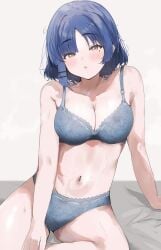 1girls absurd_res absurdres arm_support bare_arms bare_belly bare_chest bare_hands bare_hips bare_legs bare_midriff bare_navel bare_shoulders bare_skin bare_thighs belly belly_button blue_bra blue_eyebrows blue_hair blue_hair_female blue_panties blue_underwear blush blush_face blush_lines blushed_face blushing_at_viewer blushing_face blushing_female bocchi_the_rock! bra breasts busty busty_female busty_girl busty_teen cleavage collarbone dot_nose embarrassed embarrassed_exposed_female embarrassed_expression embarrassed_female embarrassed_underwear_female exposed_arms exposed_belly exposed_chest exposed_hips exposed_legs exposed_midriff exposed_navel exposed_shoulders exposed_skin exposed_thighs eyebrows_visible_through_hair fair_skin female female_focus female_naked female_only fingers frilled_bra frilled_panties frilled_underwear green_eyes green_eyes_female groin hair_clip hair_clips hairclip hairclips half_naked half_nude head_tilt high_resolution highres hourglass_figure lace-trimmed_bra lace-trimmed_panties lace_bra lace_panties lace_underwear laced_bra laced_panties laced_underwear lean_body lean_figure legs light-skined_female light-skinned light-skinned_female light_skin light_skin_female light_skinned light_skinned_female looking_at_viewer medium_breasts medium_hair midriff mole mole_under_eye naked naked_female naked_woman narrow_waist navel nude nude_female nudity open_mouth panties parted_bangs parted_lips partially_naked semi_nude shoulders simple_background sitting slender_body slender_waist slim_girl slim_waist smooth_skin solo sunya_(honorin-yuunibo) sweat sweatdrop sweating sweaty sweaty_arms sweaty_belly sweaty_body sweaty_breasts sweaty_face sweaty_legs sweaty_thighs teen_girl teenage_girl teenage_tits teenager thick_thighs thighs thin_waist tilted_head tongue underwear underwear_only upper_body v-line wet wet_arms wet_belly wet_body wet_breasts wet_face wet_legs wet_thighs white_background wide_hips yamada_ryou young_female young_woman