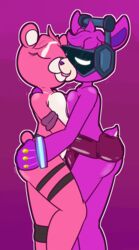 2020 cuddle_team_leader dj_bop fortnite furry kissing lesbian pink_fur purple_fur simple_background tagme ultilix wholesome yuri