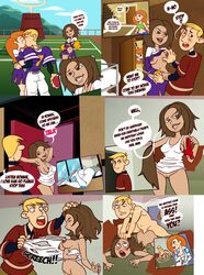 1boy 2girls anal anal_sex angry_sex ass blush bonnie_rockwaller brat bratty_correction breasts brown_hair brown_skin cheerleader cheerleader_uniform clothed clothing comic cuckquean dark-skinned_female dark_skin dialogue disney disney_channel domination edit enf-lover female football_uniform hips jock jock_slut kim_possible kimberly_ann_possible legs looking_pleasured male maledom masturbating_cuck masturbating_while_watching masturbation multiple_girls naked nipples nude orange_hair partially_clothed pussy rape rolling_eyes ron_stoppable speech_bubble straight tearing_clothes thighs torn_clothes unclefester84 vagina voluptuous voyeur watching wide_hips