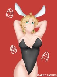 1girls artist_request big_breasts blonde_hair breasts bunnysuit easter female holly_kujo housewife human jojo's_bizarre_adventure large_breasts leotard light-skinned_female light_skin long_hair married_woman mature milf mother shounen_jump stardust_crusaders