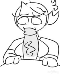 1boy 1girls :>= :3 animated animated_gif bimbo blowjob breasts fellatio female jaiden jaiden_animations jaiden_smut oral oral_sex penis sex slobbyslapper sssir sssir8 tagme veins white_background youtube youtuber