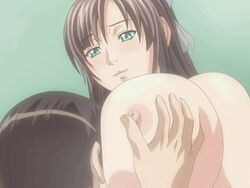 1male animated cleavage_(game) face_in_breasts huge_breasts nipple_fondling nipple_tweak nipples shower toudou_erika toudou_yuuto