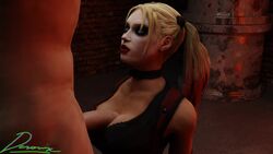 1girls 3d 3d_(artwork) animated batman:_arkham_city batman_(series) big_breasts blender cfnm cleavage clothed clothed_female_nude_male corset dasovix dc dc_comics female female_focus harley_quinn harley_quinn_(arkham) harley_quinn_(arkham_city) male no_sound nude_male paizuri penis straight unseen_male_face video