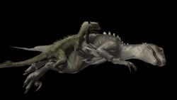 16:9 3d ark_survival_evolved dinosaur dromaeosaurid female feral genitals grawiorum male penis reptile scalie sex straight taming teeth theropod video_games widescreen