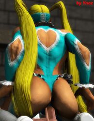 3d animated ass blonde blonde_hair capcom female fighter gif penis pigtails rainbow_mika riding straight street street_fighter street_fighter_v testicles ynoz