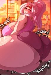 1female 1girls ass big_ass female kira_(oki) okioppai original original_character round_ass tagme