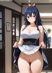 1girls 2d ai_generated areolae armpit bare_arms big_breasts blue_hair breasts chest completely_naked completely_nude completely_nude_female curvy curvy_figure cute cute_face detailed edens_zero eyelashes eyeshadow female female_only fit fit_female focus hair high_quality homura_kogetsu large_breasts legs light-skinned_female light_skin lips lipstick long_hair looking_at_viewer makeup mascara naked nero100 nipples nude nude_female orange_eyes pale-skinned_female pale_skin ponytial posing pussy seductive seductive_look stable_diffusion tagme thighs thin_waist vagina