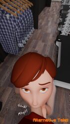 blowjob blowjob_pov comic comic_page elastigirl fellatio futanari helen_parr mature mature_female milf pov pov_eye_contact sucking sucking_penis the_incredibles