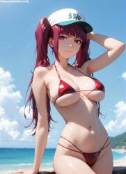 1girls 2d ai_generated ass bare_shoulders belly big_breasts bikini bikini_bottom bikini_top bleach bleach:_the_thousand-year_blood_war curvy curvy_figure detailed dokugamine_riruka double_ponytail eyelashes eyeshadow female female_only fit focus high_quality large_breasts legs light-skin light-skinned_female lips lipstick long_hair looking_at_viewer makeup mascara medium_breasts midriff nero100 outdoors outside pale-skin pale-skinned_female perky_breasts pink_eyes pink_hair ponytail posing seductive seductive_look sexy sexy_pose side_ponytail skinny slim_waist stable_diffusion swimsuit swimwear tagme teenage_girl teenager young