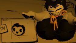 bendy_and_the_ink_machine bendy_fem boots_only cryptiacurves ink_darling_(cally3d) joey_drew_studios laying_on_desk legs_apart legs_spread legs_up naked naked_female pussy pussy_spread solo south_shaed_(dreams_come_true_studio) vrchat vrchat_avatar vrchat_media vrchat_model