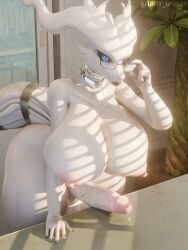 1girls 3d anthro big_breasts big_penis dickgirl furry_ghosty huge_breasts pokemon pokemon_(species) reshiram