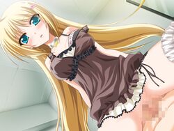 blonde_hair blush censored game_cg kagura_aya pussy se.kirara sex