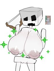angelic_ama big_breasts bone breasts genderswap_(mtf) hyper_breasts idk_what_to_tag_it lmfao massive_breasts meme minecraft mojang monster_school nipples puffy_nipples rule_63 shocked shocked_expression skeleton skeleton_(minecraft) tits_bigger_than_head tits_bouncing tits_focus tits_out what why