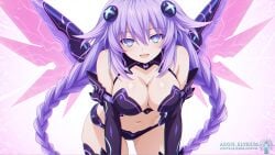 1girls aegis_elysium ai_art ai_generated bikini blue_eyes blush blushing_at_viewer breasts choujigen_game_neptune cleavage compile_heart female female_focus gem giant gloves hair_ornament headpiece highres huge_breasts idea_factory jewelry large_breasts leaning_forward long_hair looking_at_viewer mechanical mechanical_wings neptune_(neptunia) neptunia_(series) purple_hair purple_heart purple_heart_(neptunia) seductive_look seductive_smile simple_background skimpy skimpy_bikini skimpy_clothes smile solo solo_focus thick_breasts thick_thighs thighs tiara very_long_hair voluptuous voluptuous_female watermark wings