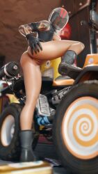 1girls 2025 3d 3d_(artwork) areolae ass ass_grab big_ass blender breasts detailed_background drdrigg epic_games female female_focus female_only fortnite fortnite:_battle_royale hand_on_ass hand_on_butt headwear helmet hi_res highres jacket jacket_open light-skinned_female light_skin medium_breasts nipples open_jacket pose posing pussy pussy_lips raised_leg redline_(fortnite) sideboob standing standing_on_one_leg tattoo tattoos thick_ass thick_thighs vagina watermark