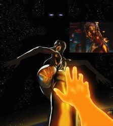 1boy1girl 1girls 2boys alien alien_girl alien_humanoid ass big_ass big_breasts big_thighs breasts bust busty chest cosmic_being curvaceous curvy curvy_figure dargoden digital_media_(artwork) entity fantastic_four fantastic_four:_first_steps female galactus hips hourglass_figure huge_ass huge_breasts huge_thighs human_torch humanoid johnny_storm large_ass large_breasts large_thighs legs male male/female marvel marvel_cinematic_universe marvel_comics mature mature_female mature_male reflection shalla-bal silver-skinned_female silver_body silver_skin silver_surfer silver_surfer_(shalla-bal) slim_waist straight thick thick_hips thick_legs thick_thighs thighs voluptuous waist wide_hips wide_thighs zenn-lavian