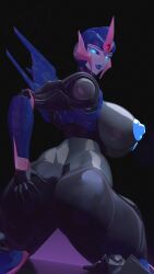 1girls 3d 3d_(artwork) arcee arcee_(prime) arcee_(prime)_(trawert) ass big_breasts blue_eyes blue_lipstick blue_nipples breasts glowing_eyes madkatz8 nipples puffy_nipples robot robot_girl robot_humanoid solo solo_female thick_thighs transformers transformers_prime