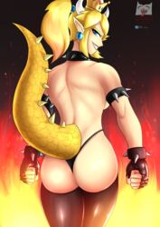 bowsette from mario (series) by wise kraker