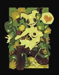 anthro anthrofied balls breasts generation_7_pokemon genitals gynomorph hi_res humanoid humanoid_genitalia humanoid_penis intersex intersex/male male mimikyu nintendo nipples nude penis pokemon pokemon_(species) pokemorph shug888 solo tentacle