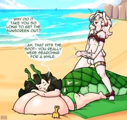 big_ass big_breasts big_penis bikini breasts bubble_butt cleavage cum drokmars female furry huge_ass huge_breasts huge_cock male penis thick_thighs wide_hips