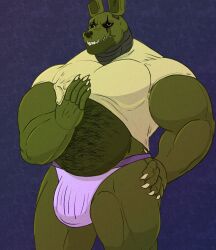 springtrap (fnaf) from five nights at freddy's by nastybluepal