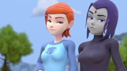 3d 3d_animation 4girls animated avatar_the_last_airbender ben_10 black_hair blind blind_girl breasts clothed clothing crossover dc dc_comics earth_bender female female_only grey_skin gwen_tennyson no_nsfw no_sex raven_(dc) redmoa rock rocks sfw shorter_than_30_seconds showing_off skuddbutt sound sultrylampva tagme teen_titans the_incredibles toph_bei_fong video violet_parr voice_acted