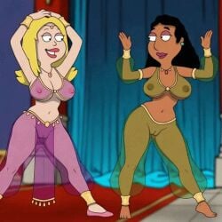 20th_century_studios 2d 2d_animation 2girls ai_animation ai_generated american_dad animated arabian areola areolae big_breasts blonde blonde-haired_female blonde_female blonde_hair breasts breasts_visible_through_clothing dance dark-skinned_female dark_hair dark_skin disney female female_only francine_smith functionally_nude functionally_nude_female labia large_breasts linda_memari mp4 nipples no_sound pussy pussy_juice_drip pussy_slit pussy_visible_through_clothes sexfightfun tagme transparent_clothing ugoira vagina vaginal video vulva yuri