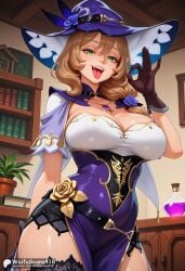 lisa (genshin impact) from genshin impact by waifuscans418