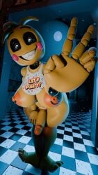 3d 4k alternate_version_available blender breasts five_nights_at_freddy's five_nights_at_freddy's_2 fnaf futanari intersex jordevoir naked solo toy_chica_(fnaf) toy_chica_(love_taste)