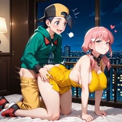 ai_generated ethan_(pokemon) female pixai pokemon sex silverknight395 tagme whitney_(pokemon)