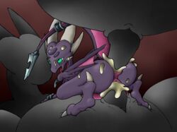 absurd_res activision ass bodily_fluids cum cum_everywhere cum_in_ass cum_in_pussy cum_inside cum_on_body cum_on_face cynder double_penetration dragon eye_roll female feral fucked_silly furry genital_fluids group group_sex hi_res horn inflation male messy penetration pornwhal pussy sex size_difference spyro_the_dragon straight video_games