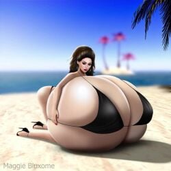 ai_generated animated bathing_suit beach bikini black_hair breasts caressing_breasts female gigantic_breasts groping groping_breasts hyper_breasts laying_on_breasts maggie_bluxome_(artist) massive_breasts second_life squeezing_breasts squished_breasts tagme video white_skin