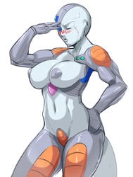 1girls big_breasts blush dragon_ball dragon_ball_z female frieza mecha_frieza mechanical rule_63