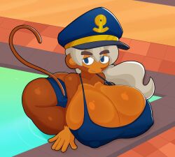 admiral_brickell anthro ass_focus big_ass big_breasts bloons_td_6 bloons_tower_defense breasts female fromariels haplorhine huge_breasts massive_breasts monkey monkey_girl primate tits_focus