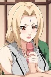 ai_generated cum cum_explosion cumshot female futa_focus futa_solo handjob jerking jerkingoff masturbation naruto no_sound penis semen solo solo_futa tagme tsunade tsunade_(cosplay) video