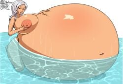 1girls a0iisa female female_pred looking_at_viewer mass_vore multiple_prey naked naked_female nude nude_female nudity oral_vore purah purah_(tears_of_the_kingdom) soft_vore talking_to_viewer tanned tanned_female tanned_girl tanned_skin tears_of_the_kingdom the_legend_of_zelda vore vore_belly water