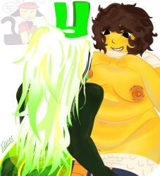 1x1x1x1 1x1x1x1_(forsaken) ambiguous_gender betrayed_1x1x1x1 breasts chubby elliot_t female forsaken_(roblox) hickey licking licking_breast licking_nipples long_hair male roblox roblox_game robloxian shedletsky shedletsky_(forsaken) stockings sucking_nipples tagme