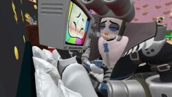 blush clothed clothing cum_drip cum_in_ass cum_inside dick dilf edited garry's_mod gay gay_anal gay_sex gunshow_(smg4_ship) male moaning moaning_in_pleasure moaning_on_cock mr._puzzles mr._wpnz mr_puzzles mr_wpnz penis precum_drip riding riding_cock robot screen_face sexy_pose smg4