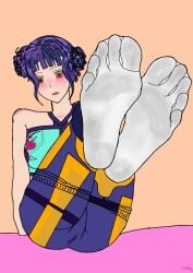 beautiful bed breasts feet female kpop_demon_hunters patreon smell socks zoey_(kpop_demon_hunters)